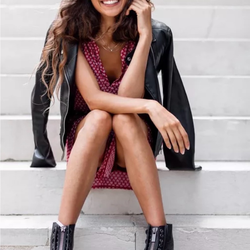 Dr. Martens Gray and Black Boots